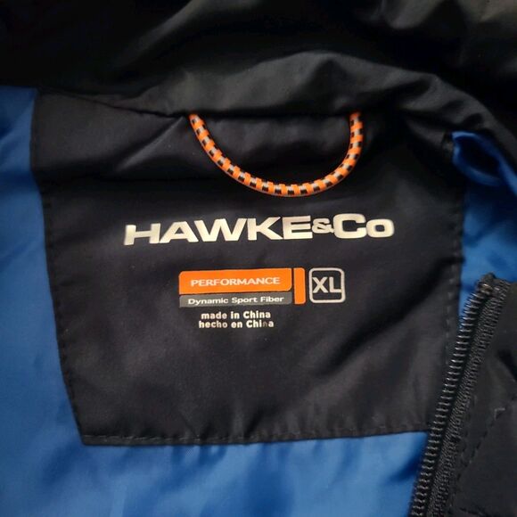 Hawke & Co Puffer Vest Mens XL Dark Blue Full Zip Performance *READ* - Picture 11 of 11